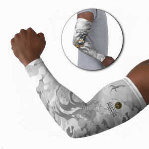 Montford Point Marines Arm Sleeves Flame Fire Military White Camo