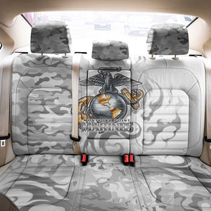 Montford Point Marines Back Car Seat Cover Flame Fire Military White Camo