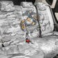 Montford Point Marines Back Car Seat Cover Flame Fire Military White Camo