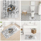 Montford Point Marines Bathroom Set Flame Fire Military White Camo