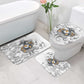 Montford Point Marines Bathroom Set Flame Fire Military White Camo