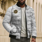 Montford Point Marines Bomber Puffer Jacket Flame Fire Military White Camo