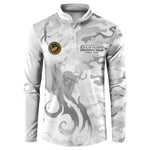 Montford Point Marines Button Sweatshirt Flame Fire Military White Camo