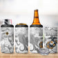 Montford Point Marines 4 in 1 Can Cooler Tumbler Flame Fire Military White Camo