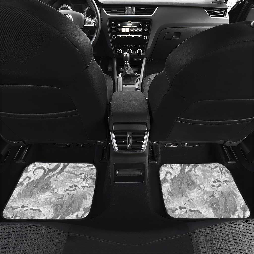 Montford Point Marines Car Mats Flame Fire Military White Camo