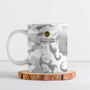 Montford Point Marines Ceramic Mug Flame Fire Military White Camo