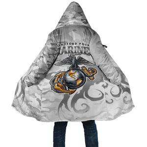 Montford Point Marines Cloak Flame Fire Military White Camo