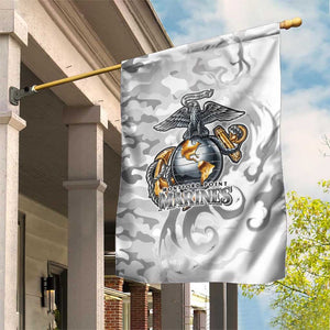 Montford Point Marines Garden Flag Flame Fire Military White Camo