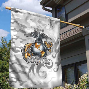 Montford Point Marines Garden Flag Flame Fire Military White Camo