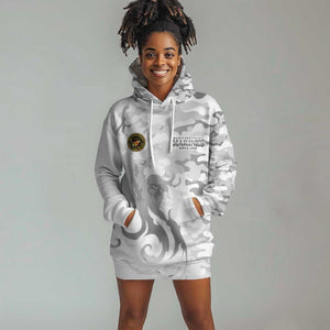 Montford Point Marines Hoodie Dress Flame Fire Military White Camo