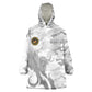 Montford Point Marines Kid Wearable Blanket Hoodie Flame Fire Military White Camo