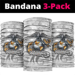 Montford Point Marines Neck Gaiter Flame Fire Military White Camo