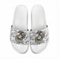 Montford Point Marines Slide Sandals Flame Fire Military White Camo