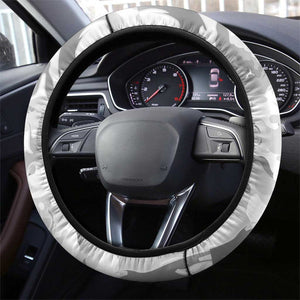 Montford Point Marines Steering Wheel Cover Flame Fire Military White Camo