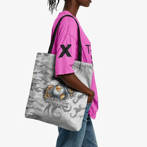 Montford Point Marines Tote Bag Flame Fire Military White Camo
