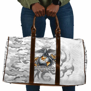 Montford Point Marines Travel Bag Flame Fire Military White Camo