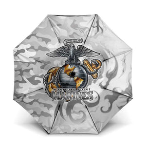 Montford Point Marines Umbrella Flame Fire Military White Camo