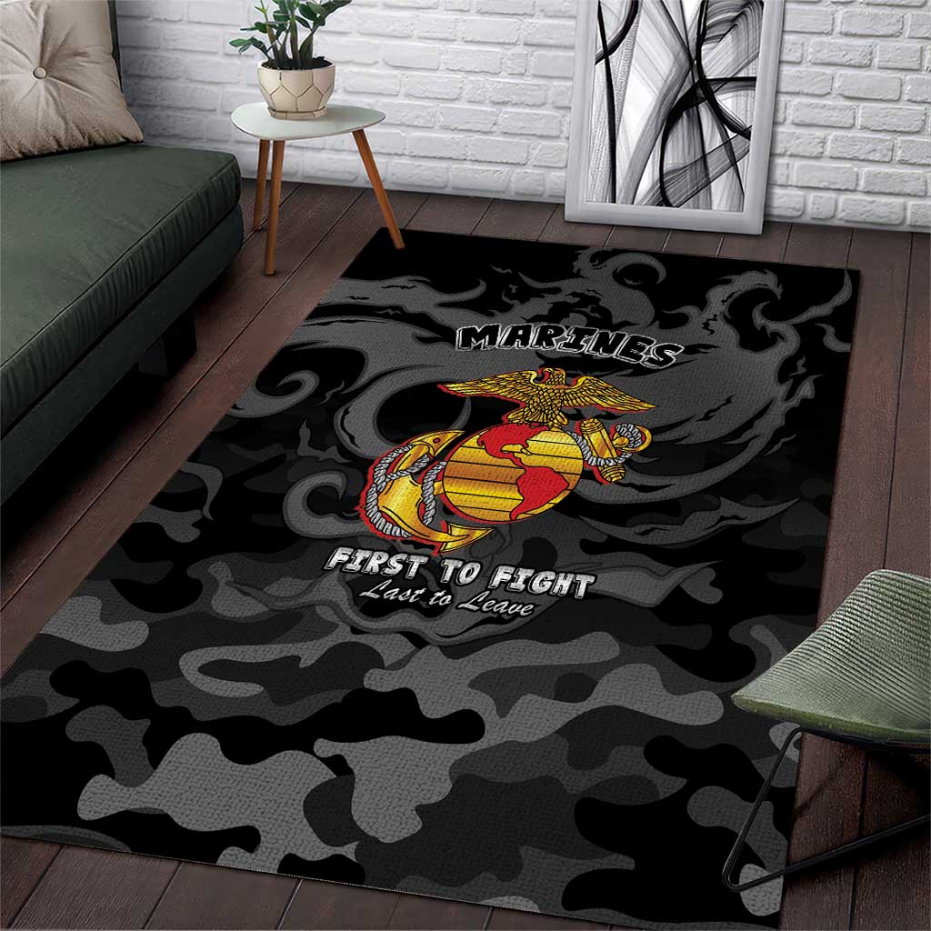 Montford Point Marines Area Rug First To Fight Last to Leave