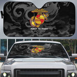 Montford Point Marines Auto Sun Shade First To Fight Last to Leave