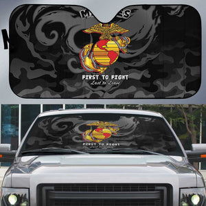 Montford Point Marines Auto Sun Shade First To Fight Last to Leave