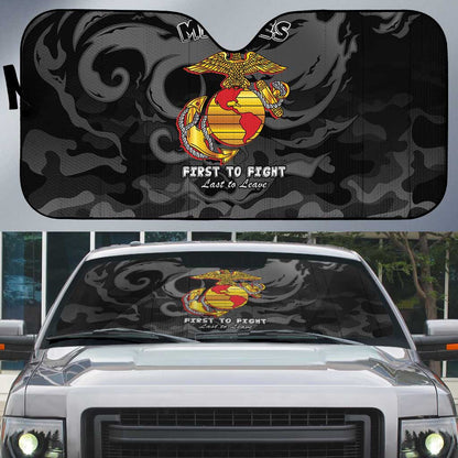 Montford Point Marines Auto Sun Shade First To Fight Last to Leave