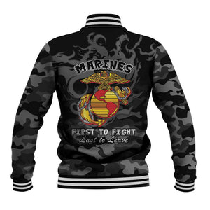 Montford Point Marines Baseball Jacket First To Fight Last to Leave