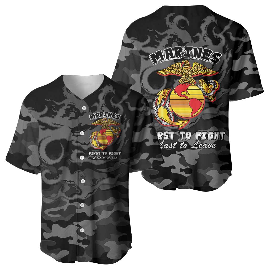 Montford Point Marines Baseball Jersey First To Fight Last to Leave