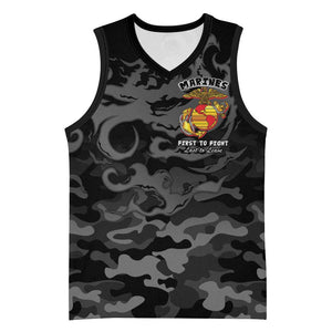 Montford Point Marines Basketball Jersey First To Fight Last to Leave