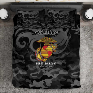 Montford Point Marines Bedding Set First To Fight Last to Leave