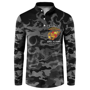 Montford Point Marines Button Sweatshirt First To Fight Last to Leave