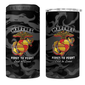 Montford Point Marines 4 in 1 Can Cooler Tumbler First To Fight Last to Leave