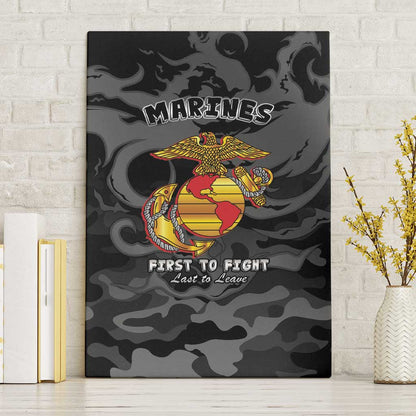 Montford Point Marines Canvas Wall Art First To Fight Last to Leave