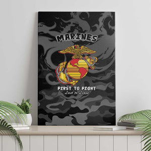 Montford Point Marines Canvas Wall Art First To Fight Last to Leave