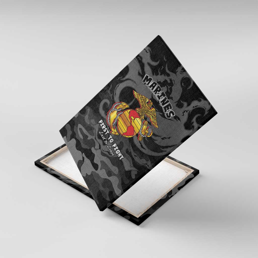 Montford Point Marines Canvas Wall Art First To Fight Last to Leave