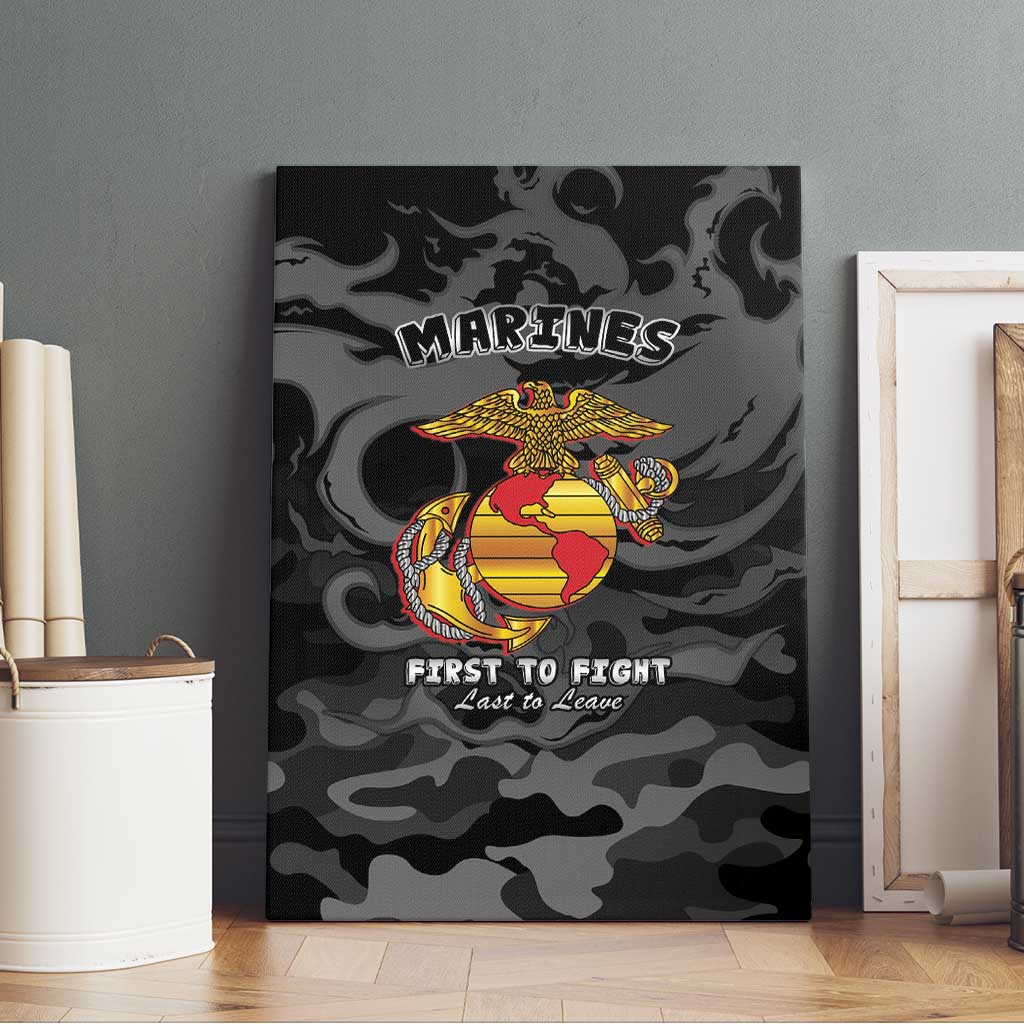 Montford Point Marines Canvas Wall Art First To Fight Last to Leave