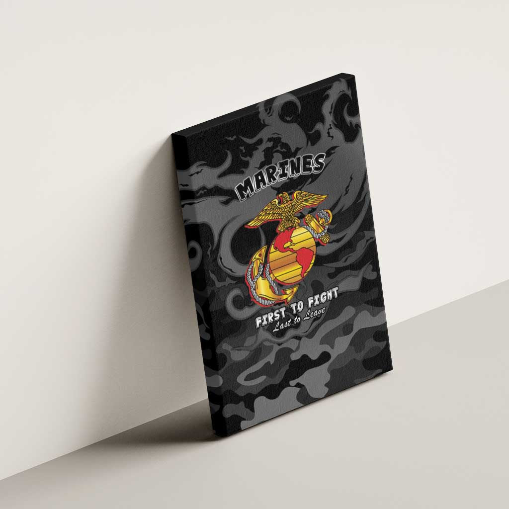 Montford Point Marines Canvas Wall Art First To Fight Last to Leave