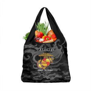 Montford Point Marines Grocery Bag First To Fight Last to Leave