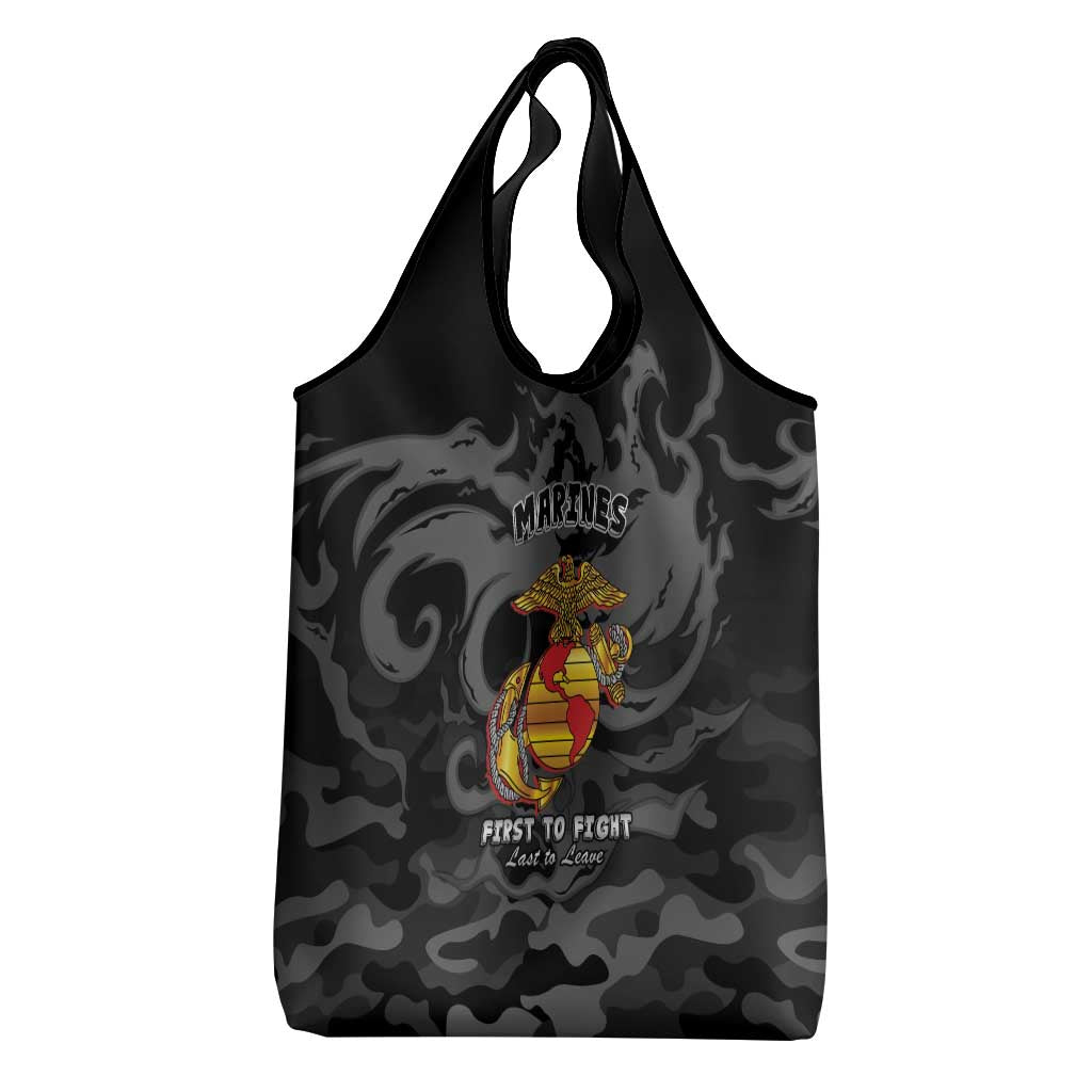 Montford Point Marines Grocery Bag First To Fight Last to Leave