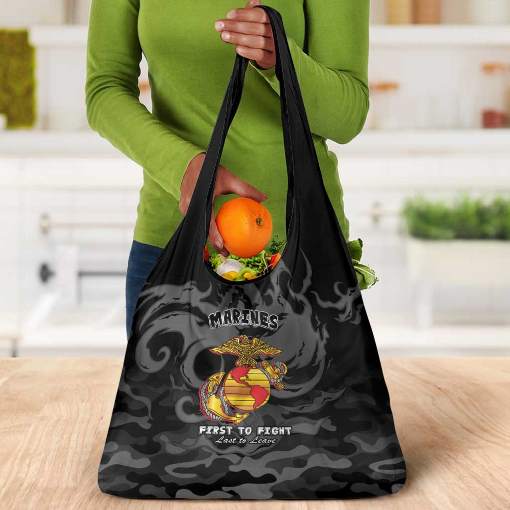 Montford Point Marines Grocery Bag First To Fight Last to Leave
