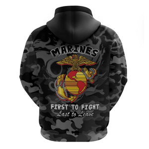 Montford Point Marines Hoodie First To Fight Last to Leave
