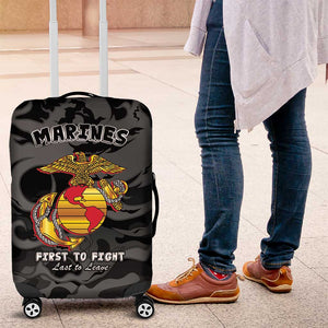 Montford Point Marines Luggage Cover First To Fight Last to Leave