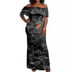 Montford Point Marines Off Shoulder Maxi Dress First To Fight Last to Leave