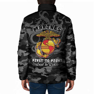 Montford Point Marines Padded Jacket First To Fight Last to Leave