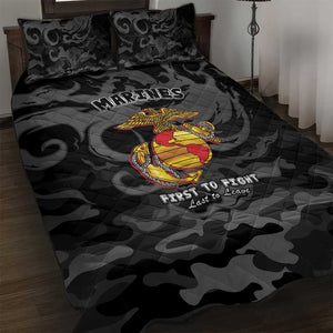 Montford Point Marines Quilt Bed Set First To Fight Last to Leave