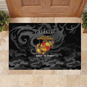 Montford Point Marines Rubber Doormat First To Fight Last to Leave