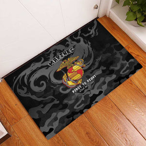 Montford Point Marines Rubber Doormat First To Fight Last to Leave