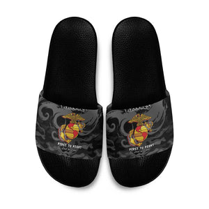 Montford Point Marines Slide Sandals First To Fight Last to Leave