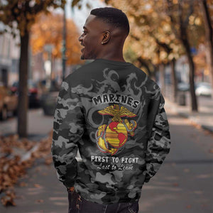 Montford Point Marines Sweatshirt First To Fight Last to Leave
