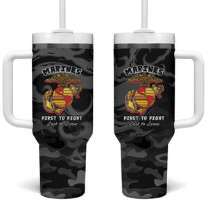 Montford Point Marines Tumbler With Handle First To Fight Last to Leave