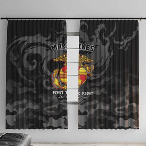 Montford Point Marines Window Curtain First To Fight Last to Leave